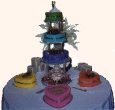 Colorful Wedding Cake